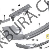 Bmw X5 F15 2012- Arka Tampon Alt Karlık Ith 51127303441