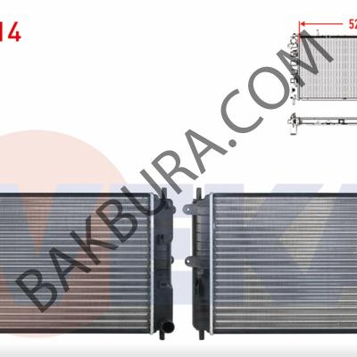 Ford Escort 1995-2000 1.6 Clx Su Radyator Veka 92ab8005aa