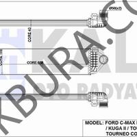 Ford Focus 2011-2015 1.6 İntercooler Radyatörü (Kale) 344915