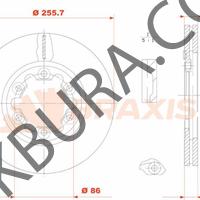 Ford Ranger 1997-2001 Ön Dısk 256mm (İthal) UH81-33-251