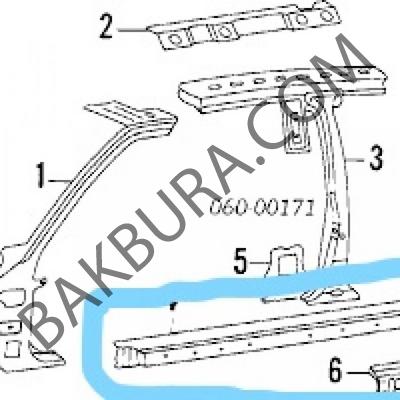 Hyundai Excel 1988-1994 Sağ Maşbiyel Sacı (Mobis) 71322-24100