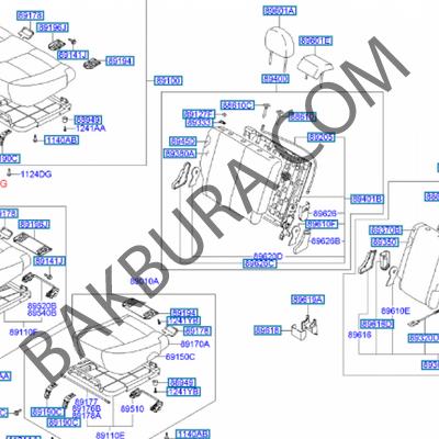 Hyundai Getz 2002-2008 Arka Koltuk Komple (Çıkma)