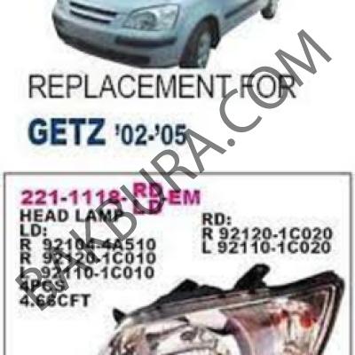 Hyundai Getz 2003-2006 Sol Far (Depo) 92110-1C010