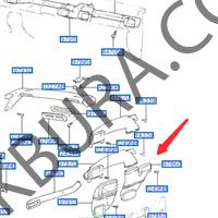 Hyundai H100 1993- Kalorifer Hava Çıkış Kanalı (Orjinal)
