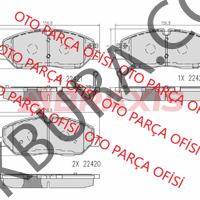 Hyundai Hd350 2015-2019 Ön Balata (Htc) 58101-59a00