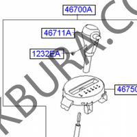 Hyundai I20 2008- Otomatik Vites Topuzu Mobis 46711-1J1109P