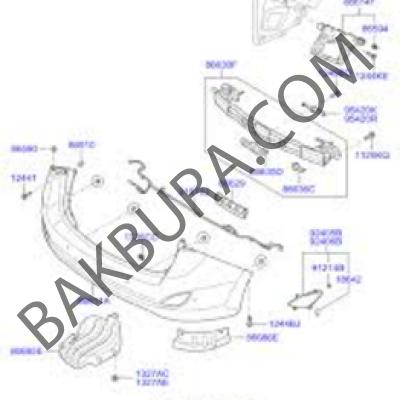 Hyundai I30 2012-2015 Arka Tampon Tesısatı Mobıs 91880-A6030