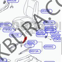 Hyundaı Starex 2002- Ön Sol Koltuk Dış Bakaliti (Orjinal)