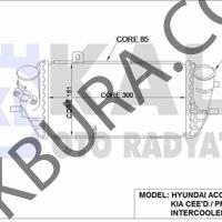 Kia Ceed 2012-2014 Dizel İntercooler Radyatörü (Kale) 28271-2A740