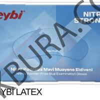 Mavi Nitril Pudrasiz Muayene Eldiveni Beybi 100 adet