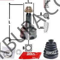Mazda 626 F6 1.6 1988-1991 Dış Aks Kafası 26X23X56 (SRC) Mz006