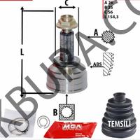 Mazda 626 Fs 2.0 1992-1997 Dış Aks Kafası Absli (SRC) Mz-016a 
