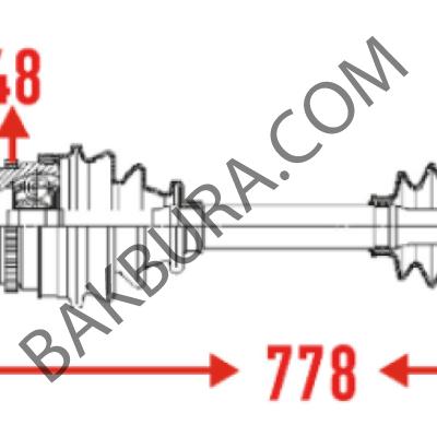 Mercedes W211 E320 CDI Arka Aks  Sağ-Sol İthal 2113500956