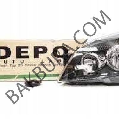 Opel Astra H 2004-2009 Sol Far Lambası Siyah Depo 1216561
