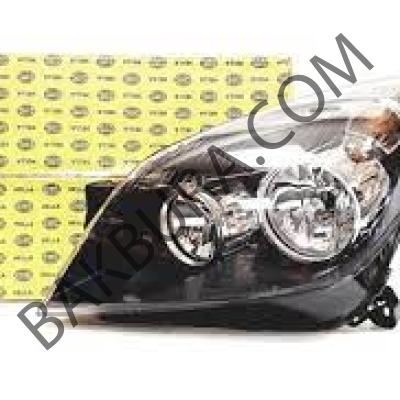 Opel Astra H 2004-2009 Sol Far Lambası Siyah Hella 1216561