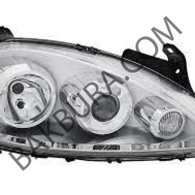 Opel Corsa C 2003-2005 Merceklı Sağ Far Lambası Depo 13100536