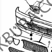 Peugeot 306 1997-1999 Sağ Sis Far Kapak Sissiz İthal 7414.92