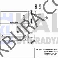Peugeot 307 2006-2012 1.6 Hdi İntercooler Radyatörü (Kale) 344000