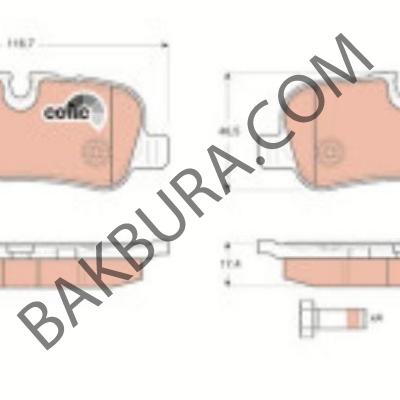 Ranger Rover Sport  2005-2013 Arka Balata (Trw) Gdb1632