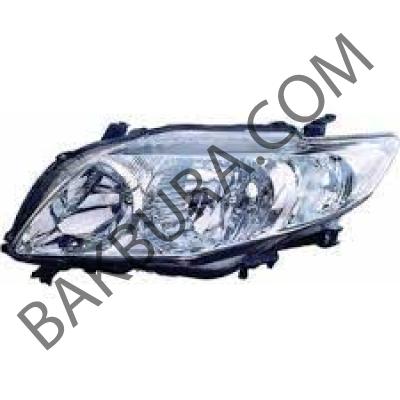 Toyota Corolla 2007-2009 Sol Far Lambası Ithal 81170-12A60