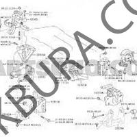Toyota Corolla 2007-2012 Sol Motor Takozu Orjınal 12372-0n100