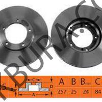 Toyota Hılux 1988-2006 Ln85 Ön Fren Dısk (Maher) 43512-35180
