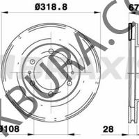 Toyota Hılux 2006-2022 3.0 Ön Dısk Kraftvoll 43512-0K090