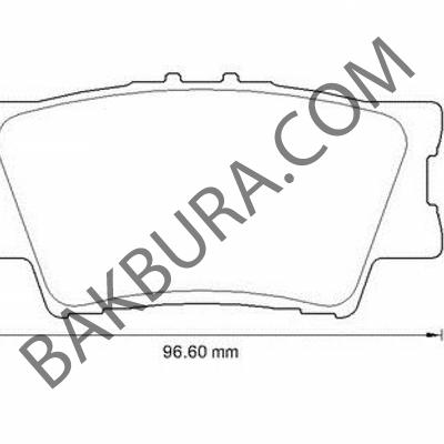 Toyota Yaris 2006-2011 Arka Balata (Mga) 04466-42060