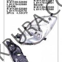 Toyota Yarıs 2006-2009 Sol Far (Depo) 81170-52570