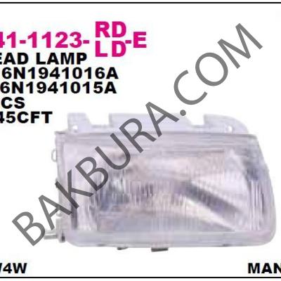 Volkswagen Polo Hb 1994-2000 Sağ Far (İthal) 6n1941016a